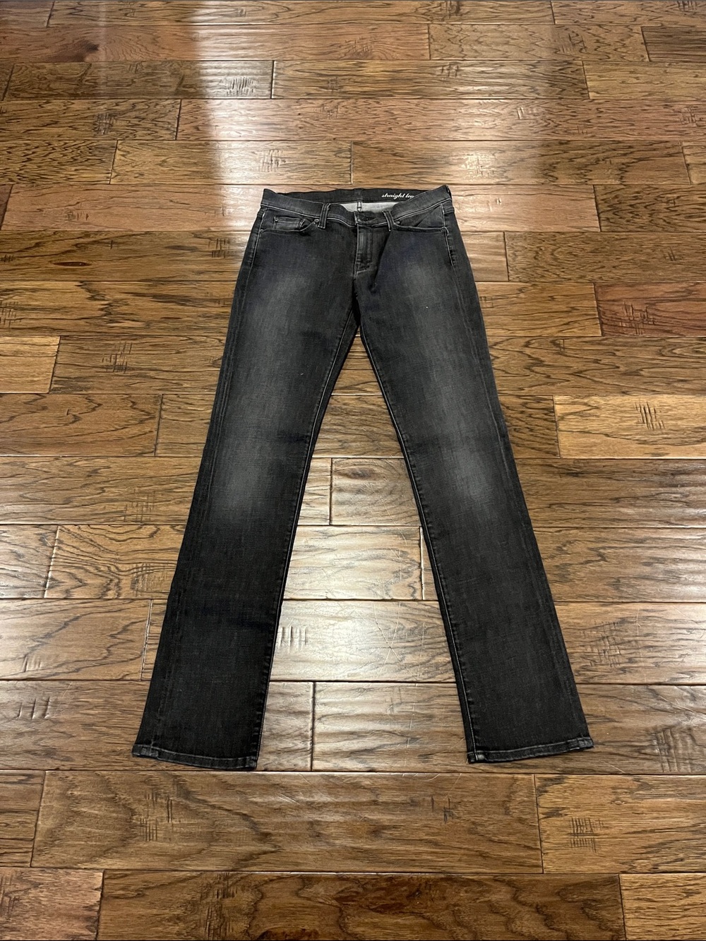 7 For All Mankind Faded Gray Straight Leg Size 29